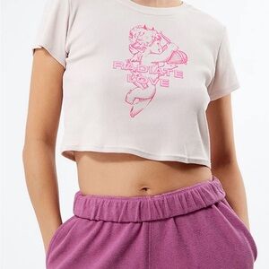 NWT Boys Lie Valentine Radiate Love Cupid Crop Tee college style